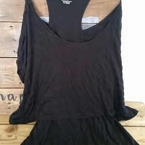 Lane Bryant racerback layered crop top